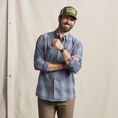 Men’s Tech Chambray Long-Sleeve Work Shirt - US 4398
