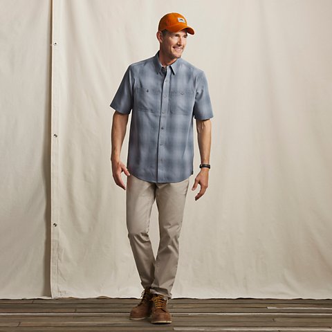 Men’s Tech Chambray Short-Sleeve Work Shirt - US 4951