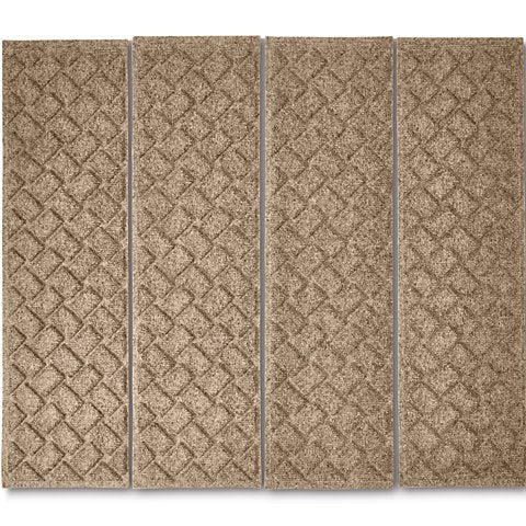 Recycled WaterHog® Basketweave Stair Treads - US 6058