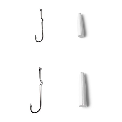 Popper Bodies with Hooks - Pencil Popper Bodies with Size 1 and 4 Hooks - US 5951