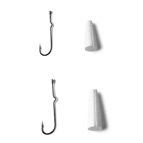 Popper Bodies with Hooks - Saltwater Popper Bodies with Size 2 and 2/0 Hooks - US 1656