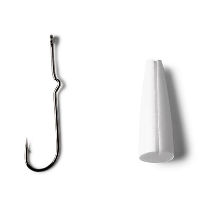 Popper Bodies with Hooks - Bass Popper Bodies with Size 4 and 8 Hooks - US 0802