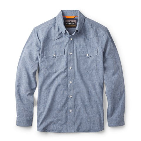 Tech Chambray Long-Sleeve Western Shirt - US 2092