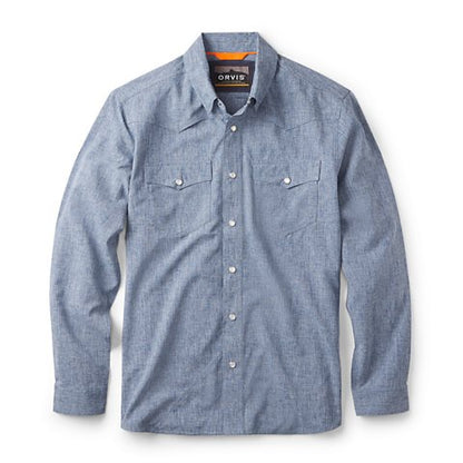 Tech Chambray Long-Sleeve Western Shirt - US 2092