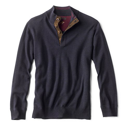 Merino Button Mockneck Sweater - US 0739