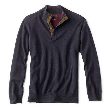 Merino Button Mockneck Sweater - US 0739