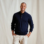 Merino Button Mockneck Sweater - US 0739