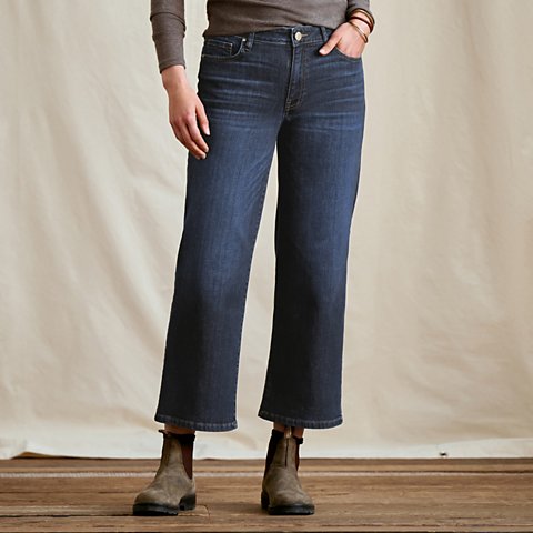Kut from the Kloth® Charlotte Denim Wide-Leg Cropped Jeans - US 8663