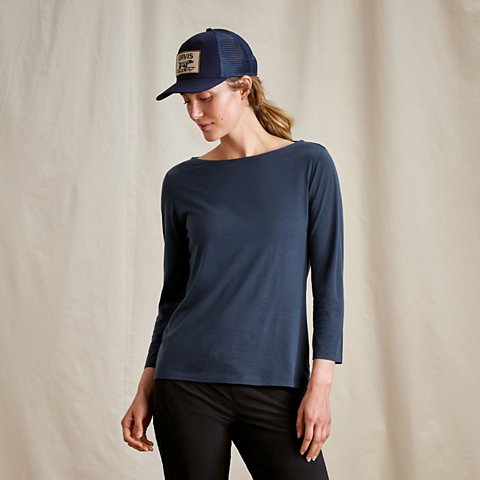 Outbound Merino 3/4-Sleeve Boatneck Tee - US 7986