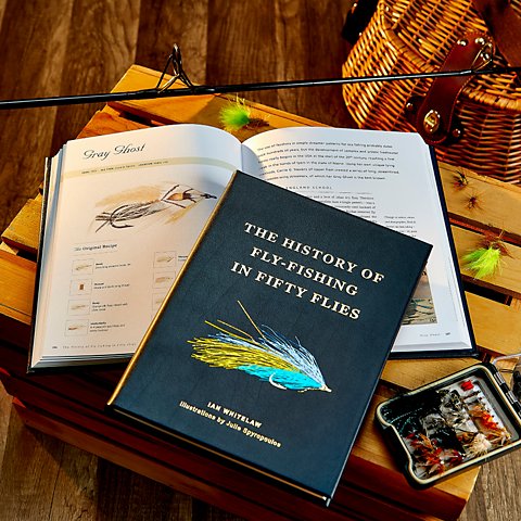 Leather-Bound History of Fly-Fishing Book - US 1310