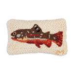 Maple Trout Hand-Hooked Pillow 8" x 12" - US 5470