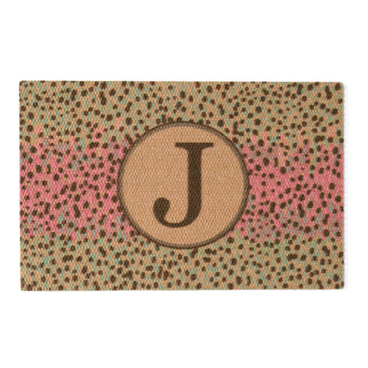 Neighburly Trout Monogrammed Doormat 2’ x 3’ - US 3632