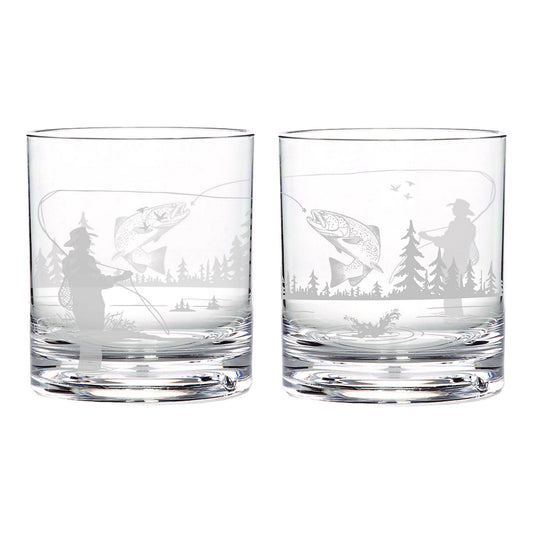 Fly Fishing Cocktail Glasses - US 6999