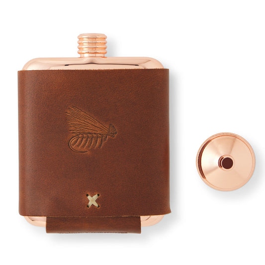 Whiskey Leatherworks Personalized Copper Flask - US 2238