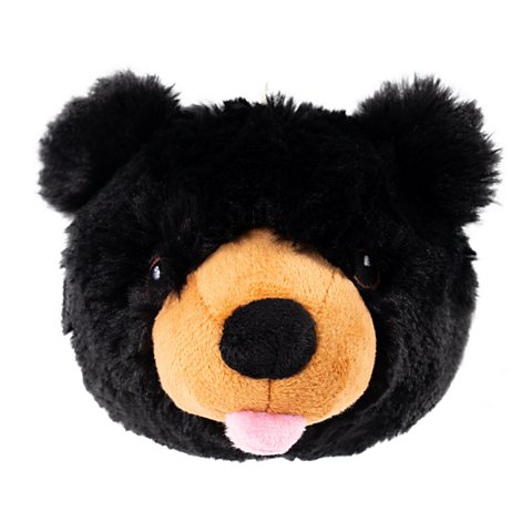 Black Bear Head 2-in-1 Dog Toy - US 4569