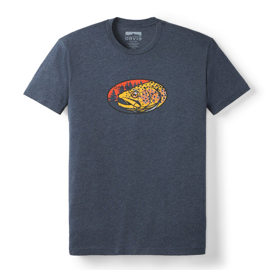 Men’s Brown Trout Graphic T-Shirt - US 0345